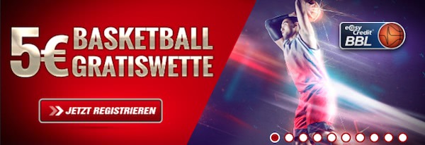5€ Basketball-Gratiswette bei Tipbet