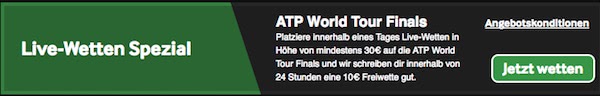 10€ Gratiswette bei Betway zum ATP World Tour Finals