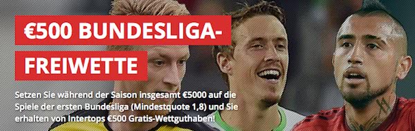 Intertops Freiwette für die Bundesliga