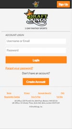 Draftkings mobile Registrierung