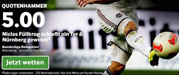 Betway Quotenhammer zur Bundesliga Relegation 2015/2016