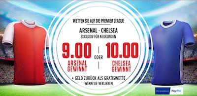 Quoten-Boost zu Arsenal vs. Chelsea bei Ladbrokes
