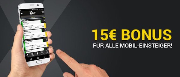 Mobiler 15 Euro Bonus XTiP App