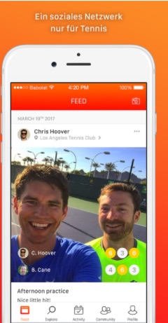Babolat Tennis App für Android & iPhone