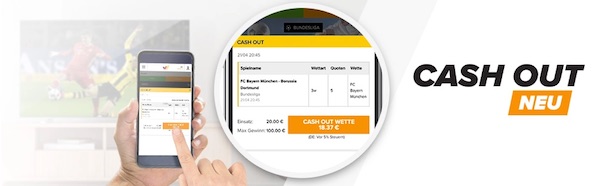 Cash Out Funktion bei Wetten.com