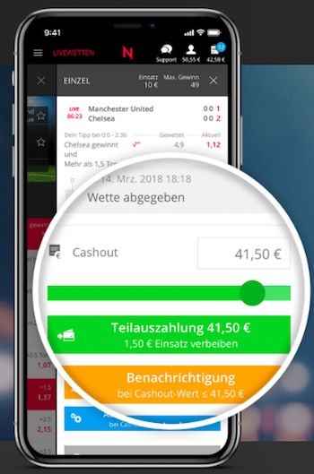 Cash Out Option von Neobet