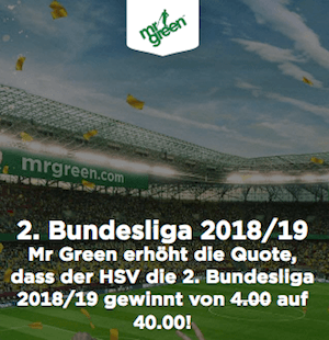 Quotenboost HSV wird Meister Mr Green