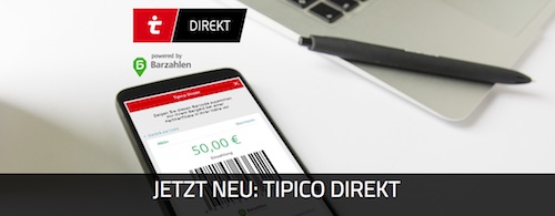 Einzahlung via Tipico direkt