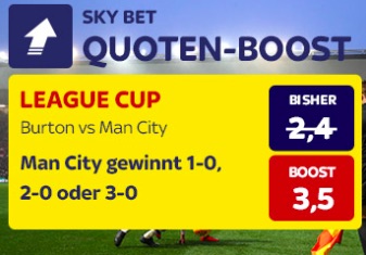 Burton Albion vs. Manchester City Skybet Quoten