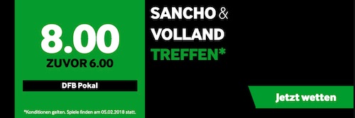 Betway Quotenboost zum DFB Pokal Achtelfinale