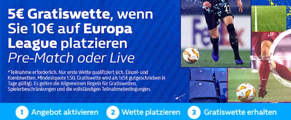 5€ Gratiswette zur Europa League
