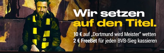 2€ Gratiswette für jeden BVB Sieg