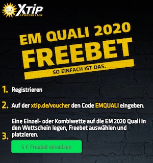 EM Quali 2020 Gratiswette bei XtiP