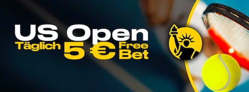 5€ Freebet zu den US Open bei Bwin