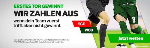 Betway Promo zu Frankfurt - Wolfsburg