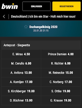 Dschungelcamp Wetten Dschungelcamp Wetten