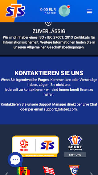 Support & Kontaktmöglichkeiten in der STSBet Wett App