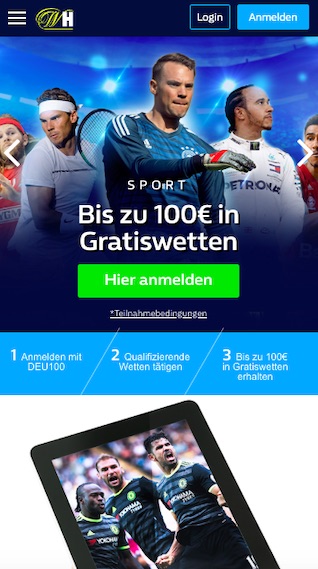 William Hill App für Android & iPhone