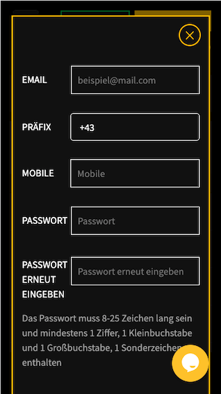 Registrierung in der PWR.bet Wett App als Android APK & iPhone App