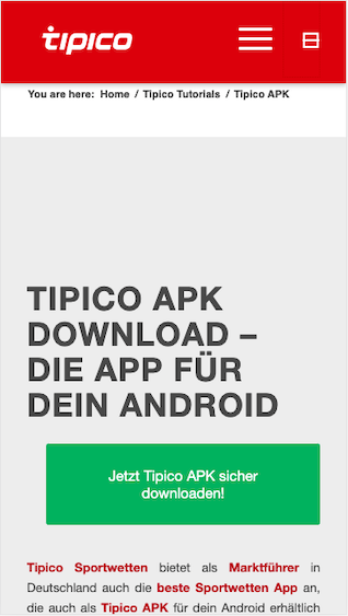 Tipico App Android Herunterladen