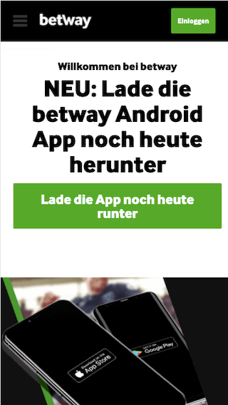 Alle Infos zum Download der Betway App für Android & iPhone