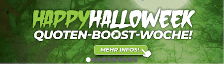 Quotenboosts zu Halloween in der Happy Halloweek der Happybet App für Android & iPhone