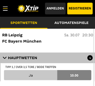 Quotenboost im Supercup 2022 RB Leipzig - FC Bayern in der Merkur Sports App für Android & iPhone