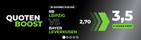 Erhöhte Top-Quote für RB Leipzig - Bayer Leverkusen in der Happybet App für Android & iPhone