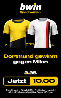 BVB - Milan Quotenboost bei Bwin